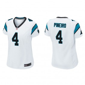 Women's Carolina Panthers Eddy Pineiro White Game Jersey