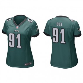 Women's Philadelphia Eagles Fletcher Cox Green Game Jersey