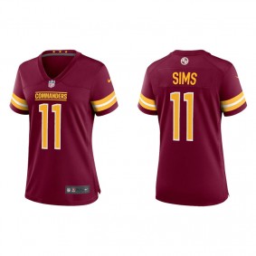 Women's Cam Sims Washington Commanders Burgundy Game  Jersey