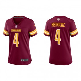 Women's Taylor Heinicke Washington Commanders Burgundy Game  Jersey