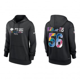 Women's George Karlaftis Kansas City Chiefs Black 2022 NFL Crucial Catch Therma Performance Pullover Hoodie