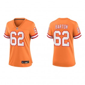 Women's Graham Barton Tampa Bay Buccaneers Orange Throwback Game Jersey