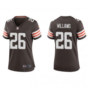 Women's Cleveland Browns Greedy Williams Brown Game Jersey