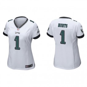 Women's Philadelphia Eagles Jalen Hurts White Game Jersey