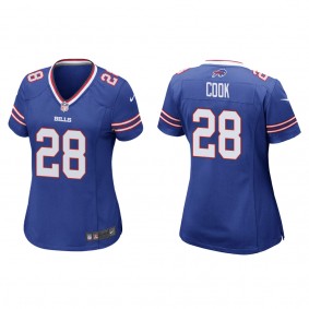 Women's Buffalo Bills James Cook Royal 2022 NFL Draft Game Jersey