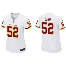 Women's Washington Football Team Jamin Davis White Game Jersey