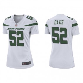 Women's New York Jets Jarrad Davis White Game Jersey