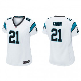 Women's Carolina Panthers Jeremy Chinn White Game Jersey