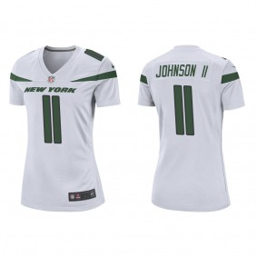 Women's New York Jets Jermaine Johnson II White 2022 NFL Draft Game Jersey