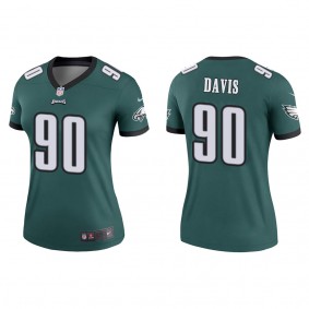 Women's Philadelphia Eagles Jordan Davis Green 2022 NFL Draft Legend Jersey