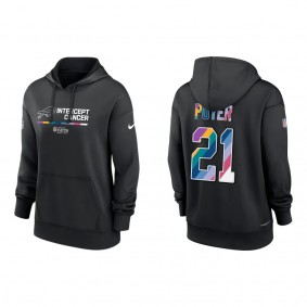 Women's Jordan Poyer Buffalo Bills Black 2022 NFL Crucial Catch Therma Performance Pullover Hoodie