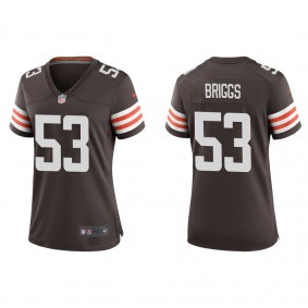 Women's Jowon Briggs Cleveland Browns Brown Game Jersey