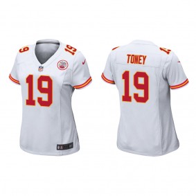 Women's Kansas City Chiefs Kadarius Toney White Game Jersey