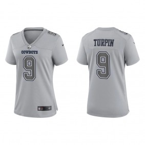 Women's Dallas Cowboys KaVontae Turpin Gray Atmosphere Fashion Game Jersey