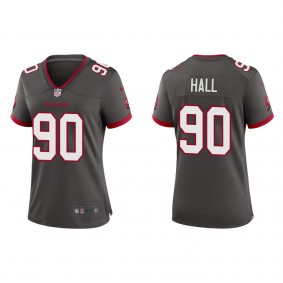 Women's Tampa Bay Buccaneers Logan Hall Pewter 2022 NFL Draft Alternate Game Jersey