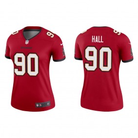 Women's Tampa Bay Buccaneers Logan Hall Red 2022 NFL Draft Legend Jersey