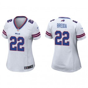 Women's Buffalo Bills Matt Breida White Game Jersey