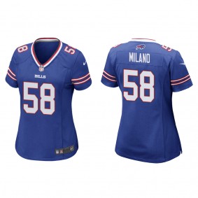 Women's Buffalo Bills Matt Milano Royal Game Jersey