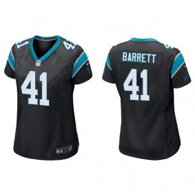 Women's Michael Barrett Carolina Panthers Black Game Jersey