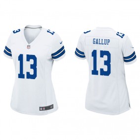 Women's Dallas Cowboys Michael Gallup White Game Jersey