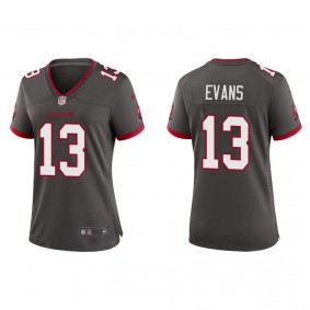 Women's Tampa Bay Buccaneers Mike Evans Pewter Alternate Game Jersey