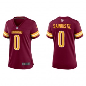 Women's Mike Sainristil Washington Commanders Burgundy Game Jersey