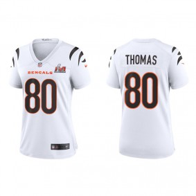 Women's Cincinnati Bengals Mike Thomas White Super Bowl LVI Game Jersey