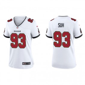 Women's Tampa Bay Buccaneers Ndamukong Suh White Game Jersey