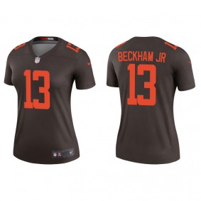 Women's Cleveland Browns Odell Beckham Jr Brown Alternate Legend Jersey