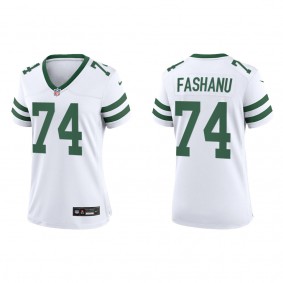 Women's Olu Fashanu New York Jets White Legacy Game Jersey