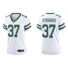 Women's Qwan'tez Stiggers New York Jets White Legacy Game Jersey