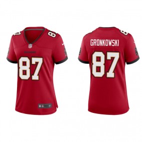 Women's Tampa Bay Buccaneers Rob Gronkowski Red Game Jersey