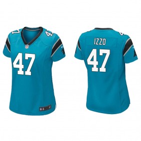 Women's Carolina Panthers Ryan Izzo Blue Game Jersey