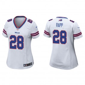 Women's Taylor Rapp Buffalo Bills White Game Jersey