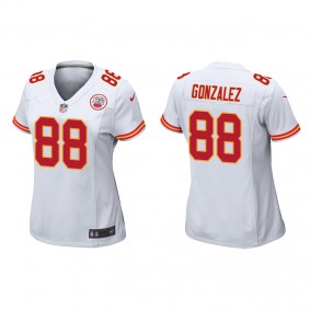 Women's Kansas City Chiefs Tony Gonzalez White Game Jersey