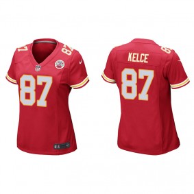 Women's Kansas City Chiefs Travis Kelce Red Game Jersey