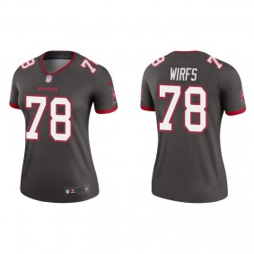 Women's Tampa Bay Buccaneers Tristan Wirfs Pewter Legend Jersey