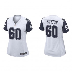 Women's Tyler Guyton Dallas Cowboys White Alternate Game Jersey