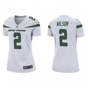 Women's New York Jets Zach Wilson White Game Jersey