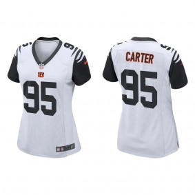 Women's Cincinnati Bengals Zachary Carter White Alternate Game Jersey