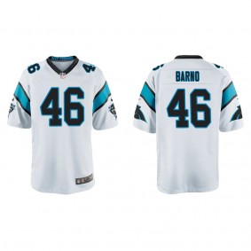 Youth Carolina Panthers Amare Barno White Game Jersey