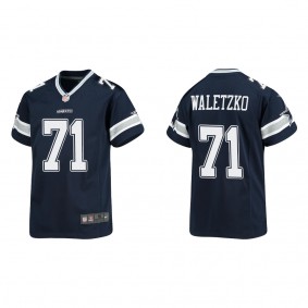 Youth Dallas Cowboys Matt Waletzko Navy Game Jersey