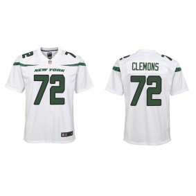 Youth New York Jets Micheal Clemons White Game Jersey