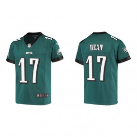 Youth Philadelphia Eagles Nakobe Dean Midnight Green Game Jersey