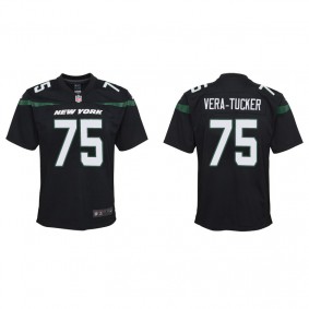 Youth New York Jets Alijah Vera-Tucker Black Game Jersey