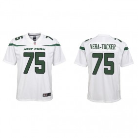 Youth New York Jets Alijah Vera-Tucker White Game Jersey