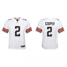 Youth Cleveland Browns Amari Cooper White Game Jersey