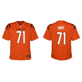 Youth Amarius Mims Cincinnati Bengals Orange Alternate Game Jersey