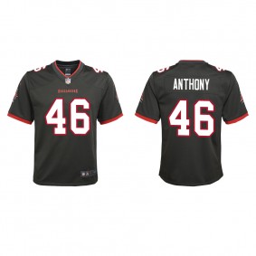 Youth Anthony Buccaneers Pewter Alternate Game Jersey