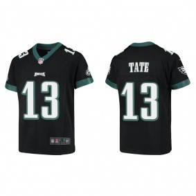 Youth Philadelphia Eagles Auden Tate Black Game Jersey